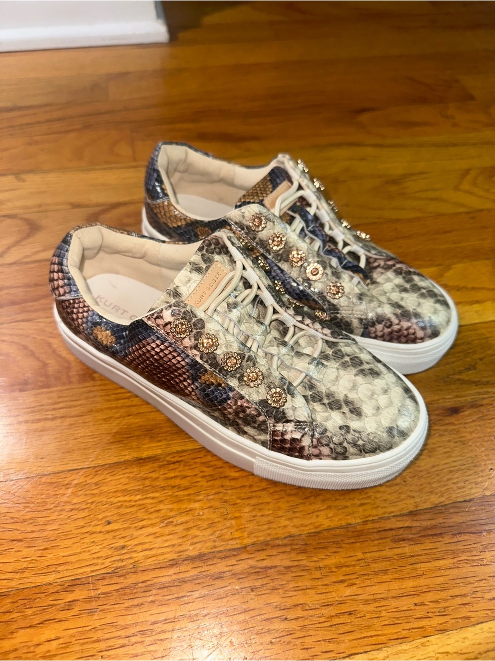 Kurt Geiger Mini Liviah Snake-Print Sneakers Girls 36/4 US